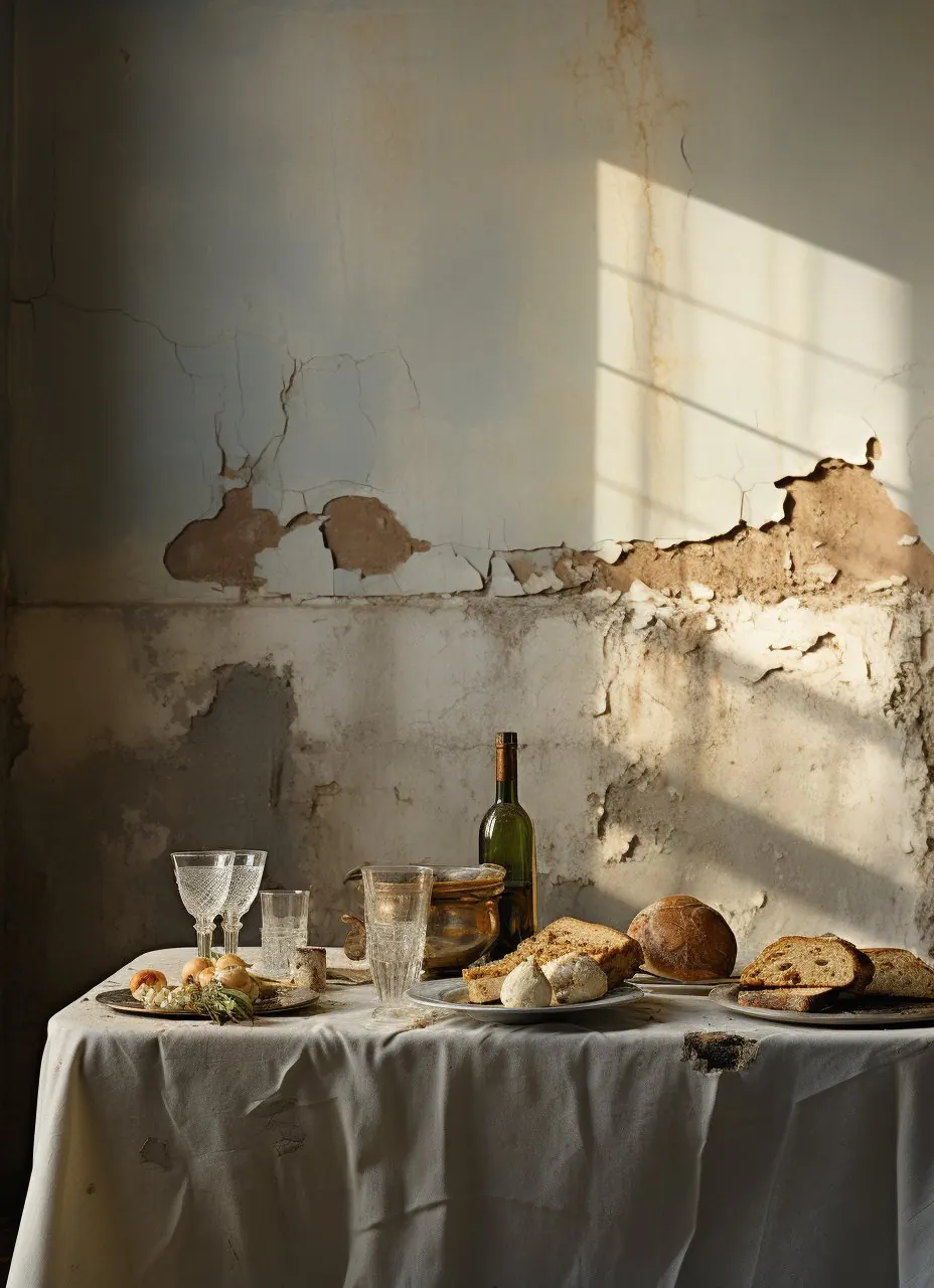 Décadence Éternelle — installation, d'après la cène de Léo Pansard