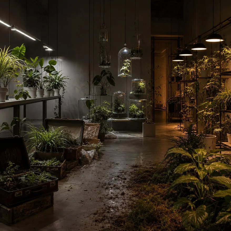Déracinés — installation vivante et évolutive de Léo Pansard