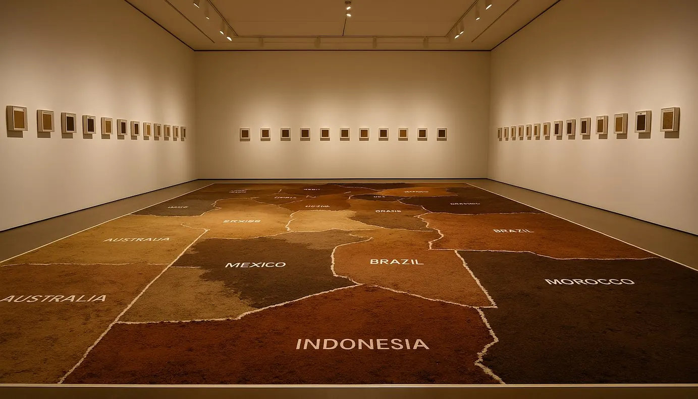 La Terre des Frontières — installation immersive et évolutive de Léo Pansard