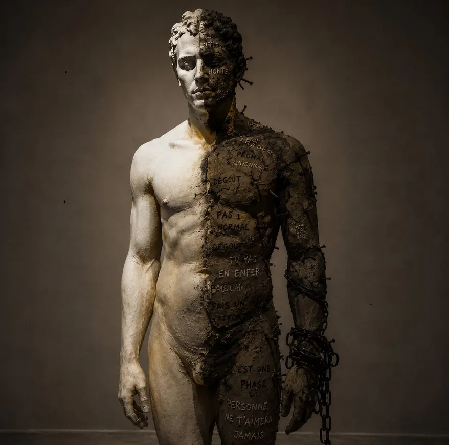 Les Traces — sculpture et performance de Léo Pansard